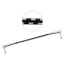 3pcs Guitar Effect Pedal Cable Patch Cable Cord with 1/4'' Right Angle Connector for Guitar Bass