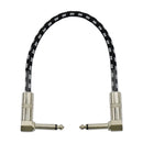 3pcs Guitar Effect Pedal Cable Patch Cable Cord with 1/4'' Right Angle Connector for Guitar Bass