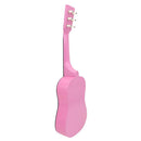 Mini Acoustic Guitar 23 Inch 6 Strings Guitar for Beginners Novice Adults Practice Learning Pink