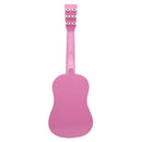 Mini Acoustic Guitar 23 Inch 6 Strings Guitar for Beginners Novice Adults Practice Learning Pink