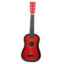 Mini Acoustic Wooden Guitar Red 23 Inch Portable for Kids & Student Beginner