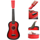 Mini Acoustic Wooden Guitar Red 23 Inch Portable for Kids & Student Beginner