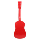 Mini Acoustic Wooden Guitar Red 23 Inch Portable for Kids & Student Beginner