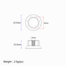 Plastic Potentiometer Knurled Knob Cap Volume Control for 6mm Dia Shaft Hole Set of 3 Black 6 mm