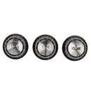 Plastic Potentiometer Knurled Knob Cap Volume Control for 6mm Dia Shaft Hole Set of 3 Black 6 mm