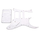 White Pearl Guitar HSH Pickguard Protector Back Cover w/ Screws for Ibanze
