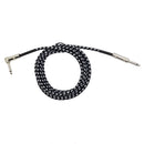 10Feet Electric Guitar Amplifier Cable 6.35mm 1/4'' Right angle to Straight