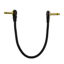 1FT Premium Electric Guitar AMP Lead Cord Cable 1/4 Right Angle Black 3 Pack