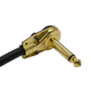 1FT Premium Electric Guitar AMP Lead Cord Cable 1/4 Right Angle Black 3 Pack