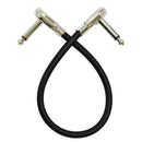 3pcs Guitar Effect Pedal Cable Patch Cable Cord with 1/4'' Right Angle Connector for Guitar Bass