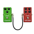 3pcs Guitar Effect Pedal Cable Patch Cable Cord with 1/4'' Right Angle Connector for Guitar Bass