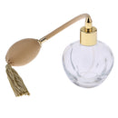 Crystal Vintage Glass Empty Refillable Perfume Bottle with Spray Atomizer 100ML Yellow