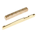 Replacement Guitar Saddle Nut Set Carved 72mm for 6-String Folk Guitar Parts