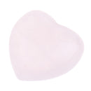 Polished Quartz Crystal Heart Shape Stone Gemstone for Home Decoration Collectable Pink 0.59 x 0.59 x 0.39inch