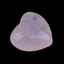 Polished Quartz Crystal Heart Shape Stone Gemstone for Home Decoration Collectable Pink 0.59 x 0.59 x 0.39inch