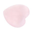 Polished Quartz Crystal Heart Shape Stone Gemstone for Home Decoration Collectable Pink 0.78 x 0.78 x 0.23inch