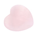 Polished Quartz Crystal Heart Shape Stone Gemstone for Home Decoration Collectable Pink 0.78 x 0.78 x 0.23inch