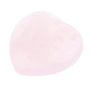 Polished Quartz Crystal Heart Shape Stone Gemstone for Home Decoration Collectable Pink 0.98 x 0.98 x 0.39inch