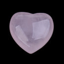Polished Quartz Crystal Heart Shape Stone Gemstone for Home Decoration Collectable Pink 0.98 x 0.98 x 0.39inch