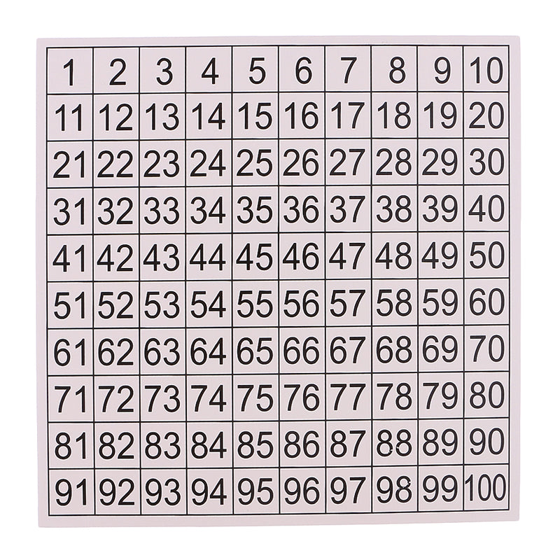 1-100 Continuous Number Board for Kids Montessori Early Learning Educational Toy