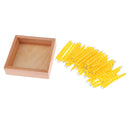 Montessori Addition Subtraction Multiplication Division Learning Toy - 45Pcs Tens Beads Bar