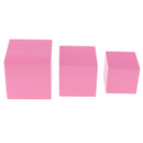 11Pcs Pink Tower Wooden Blocks Cube for Montessori Building Educational Toys