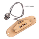 Alnico V 3 Poles Humbucker Pickup Set Output Socket for 3-String Cigar Box Guitar Replacement Parts