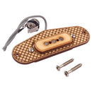 Alnico V 3 Poles Humbucker Pickup Set Output Socket for 3-String Cigar Box Guitar Replacement Parts