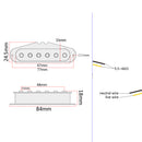 Tone Volume Control Prewired Pickguard Plate Humbucker Pickups Alnico V for ST Guitar Instrument Accs
