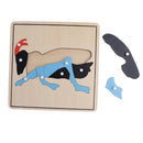 Montessori Zoology Material - 5 Animal Skeleton Puzzles Toy Gift for Kids
