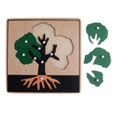 Montessori Botany Material 3 Plywood Plant Puzzles Toy Gift for Children
