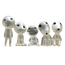 Set of 5 Mini Luminous Tree Elves Doll for Children Cartoon Character Toys Gift Gardening Ornament