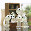 Set of 5 Mini Luminous Tree Elves Doll for Children Cartoon Character Toys Gift Gardening Ornament