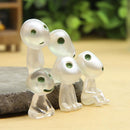Set of 5 Mini Luminous Tree Elves Doll for Children Cartoon Character Toys Gift Gardening Ornament