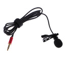 Red Compact 3.5mm Jack Lapel Clip-on Microphone with 1.5m Cable for Smart Phone PC Pad Laptop Parts