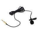 Gold Compact 3.5mm Jack Lapel Clip-on Microphone with 1.5m Cable for Smart Phone PC Pad Laptop Parts