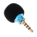 Mini Portable Diameter 3.5mm Mic Microphone for Recorder Mobile Smart Phone Laptop Blue