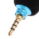 Mini Portable Diameter 3.5mm Mic Microphone for Recorder Mobile Smart Phone Laptop Blue