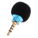 Mini Portable Diameter 3.5mm Mic Microphone for Recorder Mobile Smart Phone Laptop Blue