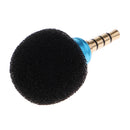 Mini Portable Diameter 3.5mm Mic Microphone for Recorder Mobile Smart Phone Laptop Blue