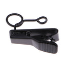 Durable Metal Small Microphone Hands Free Collar Tie Clip with Ring 6mm for Stage Show Mic Accessory