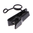 Durable Metal Small Microphone Hands Free Collar Tie Clip with Ring 6mm for Stage Show Mic Accessory