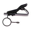 Durable Metal Small Microphone Hands Free Collar Tie Clip with Ring 10mm for Stage Show Mic Accessory