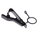 Durable Metal Small Microphone Hands Free Collar Tie Clip with Ring 10mm for Stage Show Mic Accessory