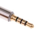 1Pc 3.5mm Male to Female Stereo Audio Headphone MIC Adapter Converter Silver