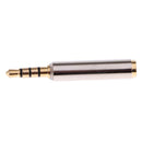 1Pc 3.5mm Male to Female Stereo Audio Headphone MIC Adapter Converter Silver