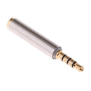 1Pc 3.5mm Male to Female Stereo Audio Headphone MIC Adapter Converter Silver