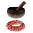 Hand Hammered Chakra Singing Bowl Set Tibetan Buddhist Meditation Yoga Decor
