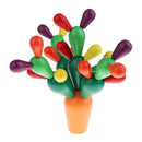 Wooden Multi-colored Cactus Toys Assembling Demolition Toys for Kids Baby Gift