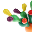 Wooden Multi-colored Cactus Toys Assembling Demolition Toys for Kids Baby Gift